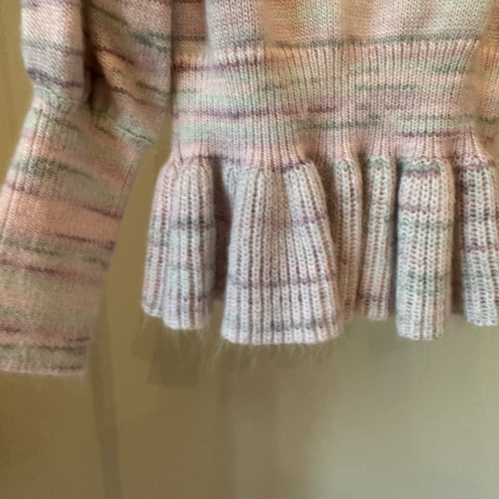 Janie and Jack Multicolor Ruffle Sweater - Picture 3 of 4